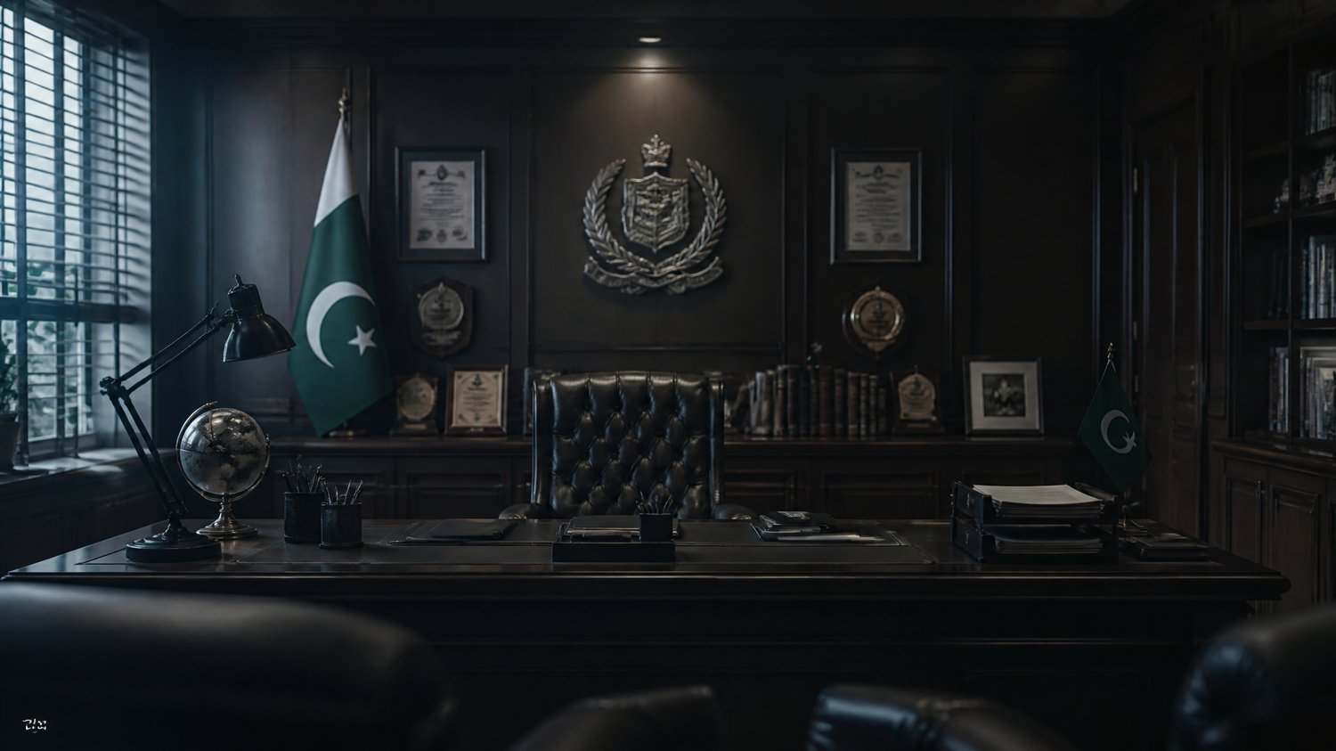 Commissioner’s Office — Angad Bedi’s domain, where the public manhunt is steered and the press is managed.