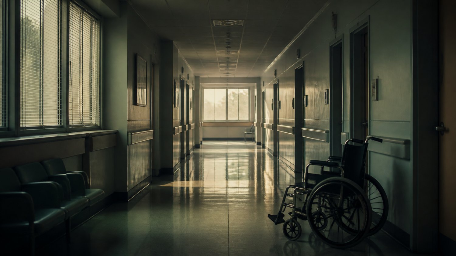 Hospital (Flashback) — Where it began — the loss that made the monster, returned to in memory.