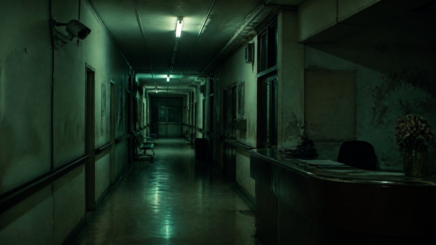 The Nursing Homes — Small, under-lit private maternity clinics with flickering corridors and broken CCTV — ordinary places turned into hunting grounds.