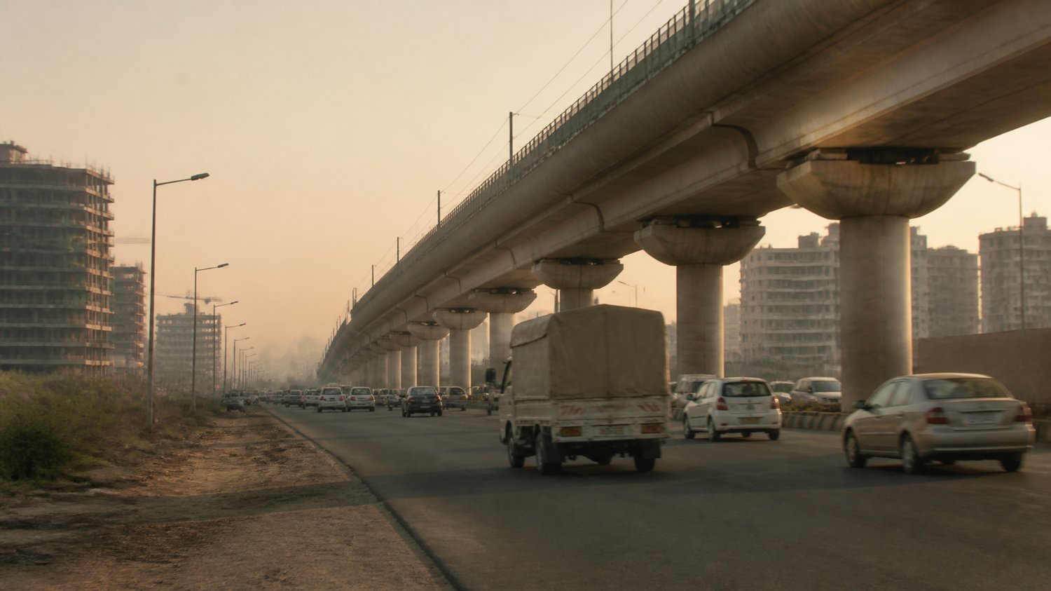 HUDA Metro, Gurgaon — Where the tempo carrying the killer’s glass jars was hijacked — premeditation made physical.
