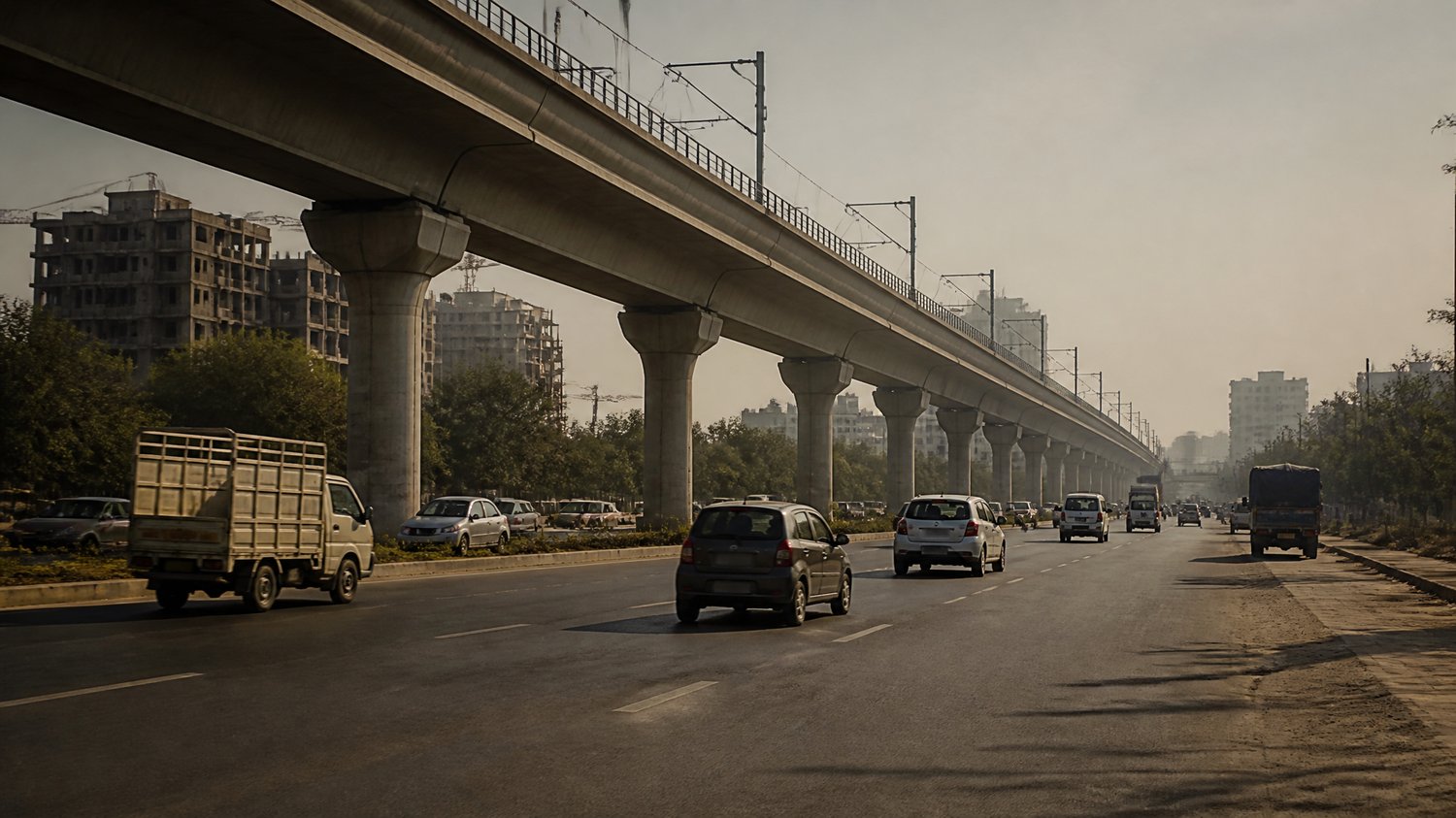 HUDA Metro, Gurgaon — Where the tempo carrying the killer’s glass jars was hijacked — premeditation made physical.