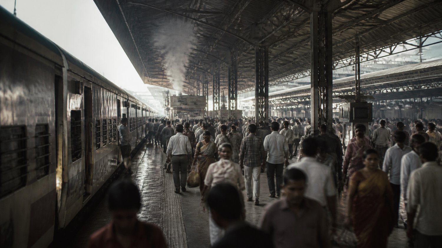 The Railway Station — The city in transit — crowds, departures, the anonymity a killer relies on.