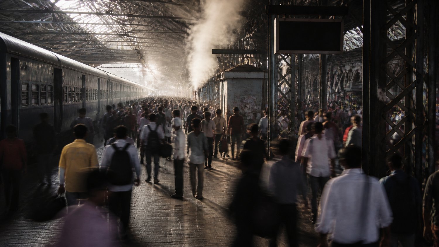 The Railway Station — The city in transit — crowds, departures, the anonymity a killer relies on.