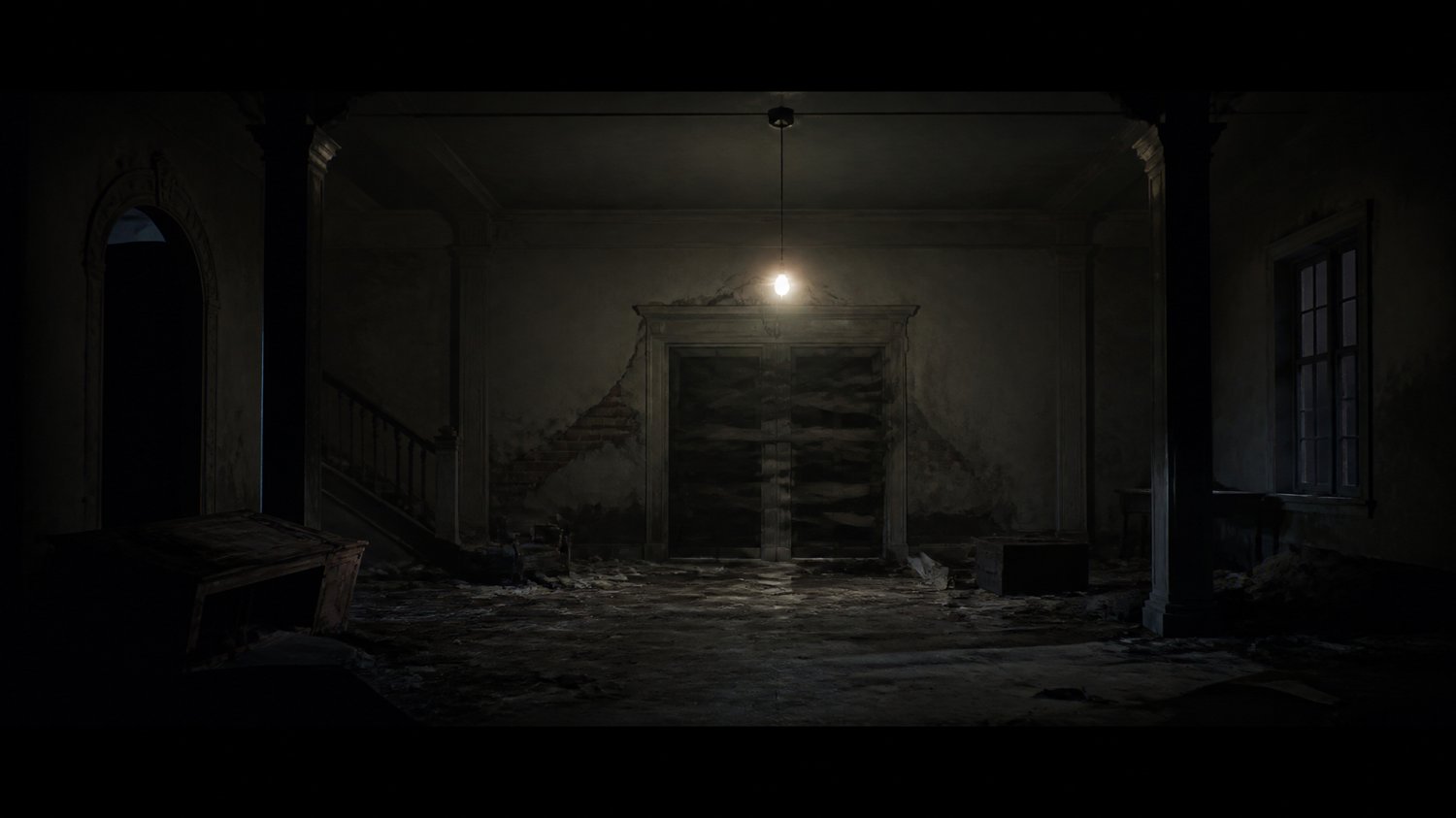 Rajjo Sadan (Interior) — A single bare bulb, a barricaded room, a living baby — the climax’s last, terrible stand.
